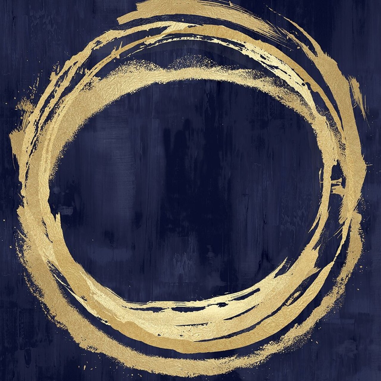 Circle Gold on Blue II by Natalie Harris - Item # VARPDXHN117650